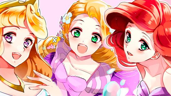Princesas Disney en su versión anime noticias imagen