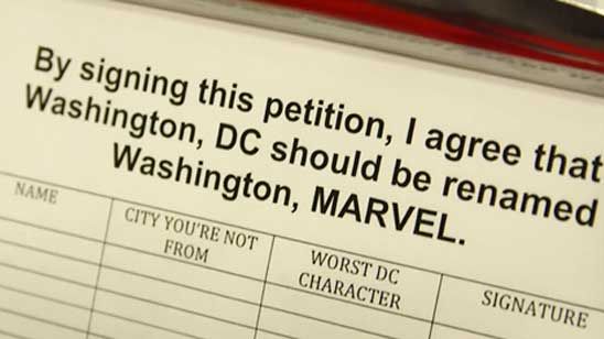 Un cómico pide que Washington DC se cambie el nombre por Washington Marvel noticias imagen