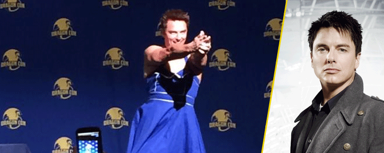 'Arrow': John Barrowman recuerda su pasado en 'Doctor Who' bailando con un vestido de la TARDIS noticias imagen