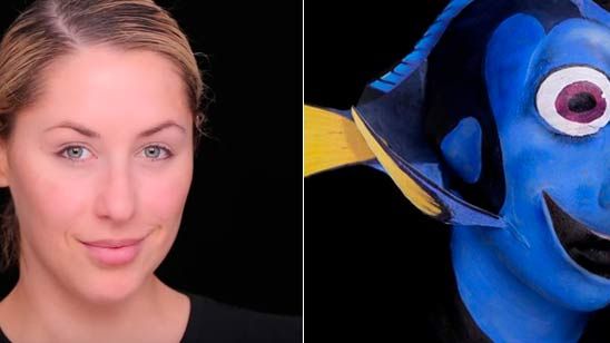 'Buscando a Dory': Mira la increíble transformación de esta maquilladora en el famoso pez azul noticias imagen