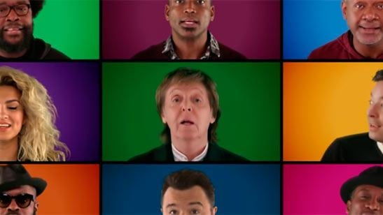 '¡Canta!': Jimmy Fallon, Paul Mccartney y los actores del filme cantan un villancico a capela