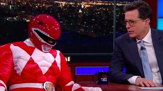 'Power Rangers': Bryan Cranston acude al programa de Stephen Colbert disfrazado de Ranger rojo noticias imagen
