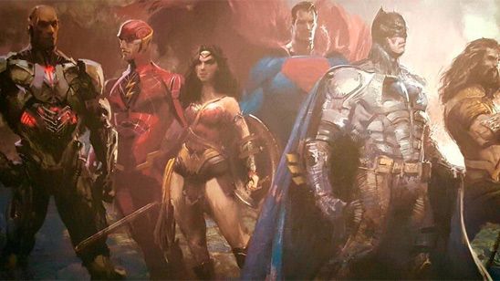 Superman acompaña a sus compañeros de 'Liga de la Justicia' en este 'concept art' inédito de la película noticias imagen