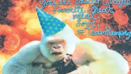 'Rampage': Dwayne Johnson comparte el primer vistazo al gorila albino de la película noticias imagen