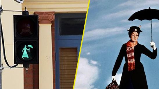 Una ciudad australiana instala semáforos con la imagen de Mary Poppins 