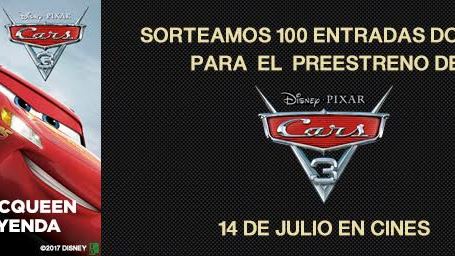 ¡SORTEAMOS 100 ENTRADAS DOBLES PARA EL PREESTRENO DE ‘CARS 3'!