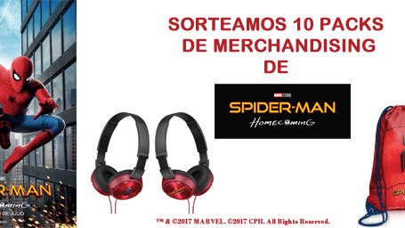¡SORTEAMOS 10 PACKS DE MERCHANDISING DE 'SPIDER-MAN: HOMECOMING'!