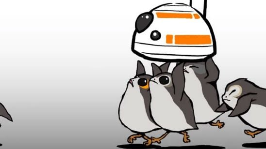 'Star Wars: Los últimos Jedi': Los adorables Porgs y BB-8 se enfrentan en un divertido corto animado noticias imagen
