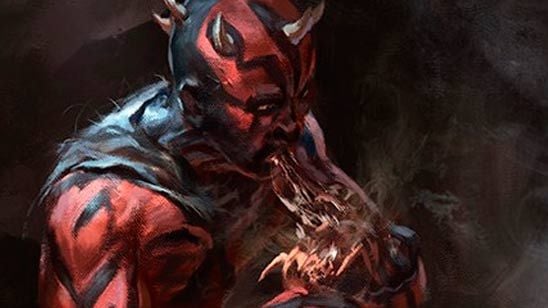 'Star Wars': Un fan hace una increíble ilustración de Darth Maul comiendo porgs noticias imagen