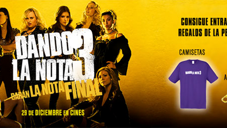 ¡SORTEAMOS 5 PACKS DE REGALOS Y ENTRADAS DE CINE DE ‘DANDO LA NOTA 3’!

 noticias imagen