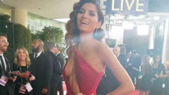 Globos de Oro 2018: Blanca Blanco, actriz que fue a la gala vestida de rojo, responde a las críticas