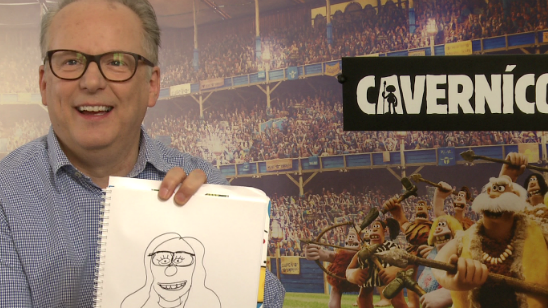 ¡Retamos al director de 'Cavernícola' y 'Wallace & Gromit' a dibujar a una redactora de SensaCine! noticias imagen