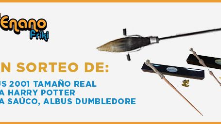 ¡SORTEAMOS UNA NIMBUS 2001, LA VARITA DE HARRY POTTER Y LA VARITA DE SAÚCO GRACIAS A 'EL ENANO FRIKI'!