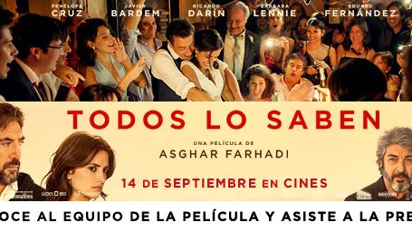 ¡CONOCE AL EQUIPO DE 'TODOS LO SABEN' Y ASISTE A LA PREMIERE EN MADRID! noticias imagen