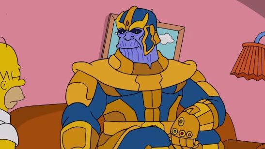 Thanos visita a 'Los Simpson' en el último episodio