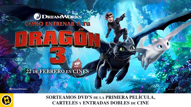 ¡SORTEAMOS 5 PACKS DE 'CÓMO ENTRENAR A TU DRAGÓN 3'!