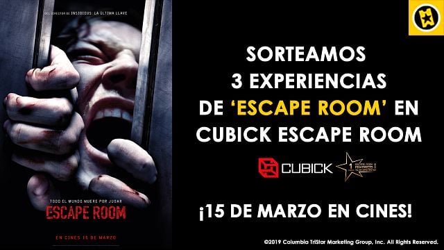 ¡SORTEAMOS 3 EXPERIENCIAS EN CUBICK ESCAPE ROOM CON MOTIVO DEL ESTRENO DE 'ESCAPE ROOM'! noticias imagen