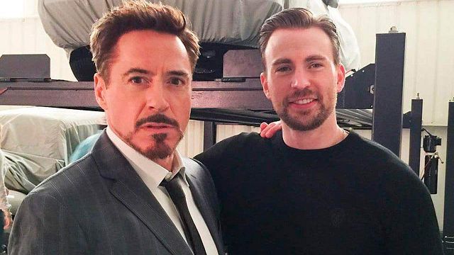 Chris Evans responde a la imagen viral de Robert Downey Jr.  noticias imagen