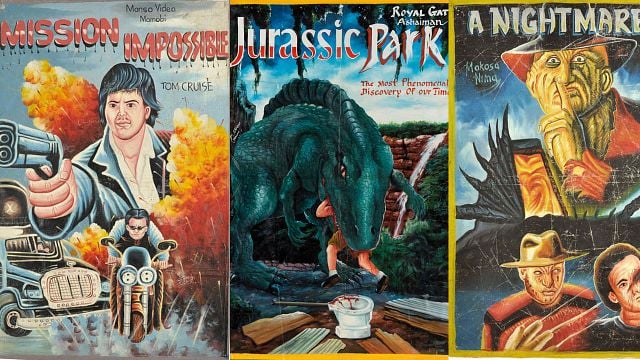 El loco arte de los carteles de Hollywood pintados en Ghana noticias imagen