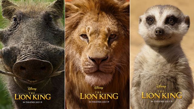Los nuevos pósters individuales de 'El rey león' de Disney parecen fotos de animales reales