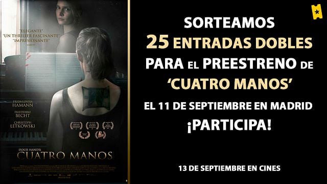 ¡SORTEAMOS 25 ENTRADAS DOBLES PARA EL PREESTRENO EN MADRID DE 'CUATRO MANOS' (EN CINES 13 DE SEPTIEMBRE)! noticias imagen