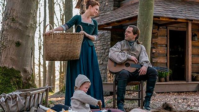 'Outlander': Roger y Brianna, felices con el pequeño Jeremiah en la imagen de la temporada 5 noticias imagen
