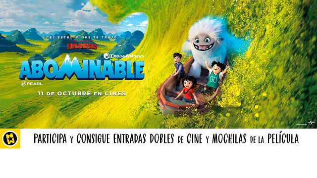 ¡SORTEAMOS 5 ENTRADAS DOBLES Y 5 MOCHILAS DE 'ABOMINABLE'! noticias imagen