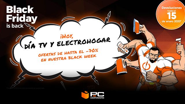 Las mejores ofertas del Black Friday en PcComponentes en el día de TV y Hogar noticias imagen