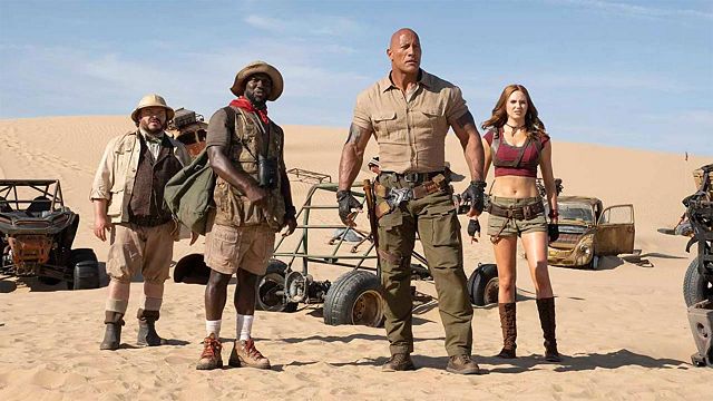 'Jumanji: Siguiente nivel': Dwayne Johnson y Kevin Hart chinchaban a Karen Gillan imitando su acento escocés noticias imagen