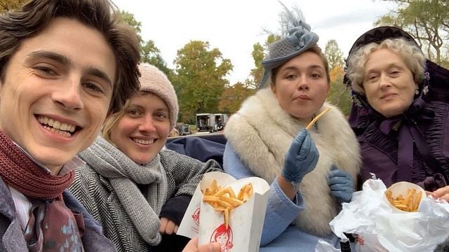 'Mujercitas': La historia detrás de la foto de Meryl Streep, Florence Pugh, Timothée Chalamet y las patatas fritas noticias imagen