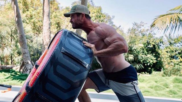 Chris Hemsworth comparte su entrenamiento sobrehumano y Chris Pratt le pide que pare