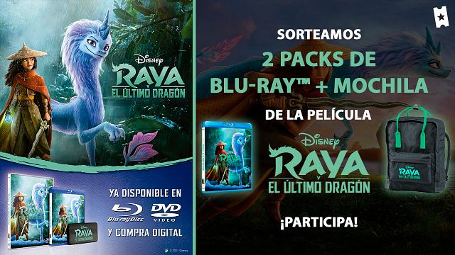 Sorteamos dos 'packs' de 'Raya y el último dragón', formados por un Blu-ray™ y una mochila de la película