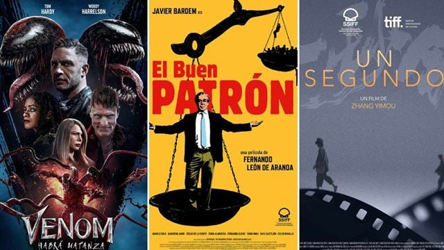 'Venom: Habrá matanza', 'El buen patrón' y 'Un segundo' destacan entre los estrenos de cine del fin de semana