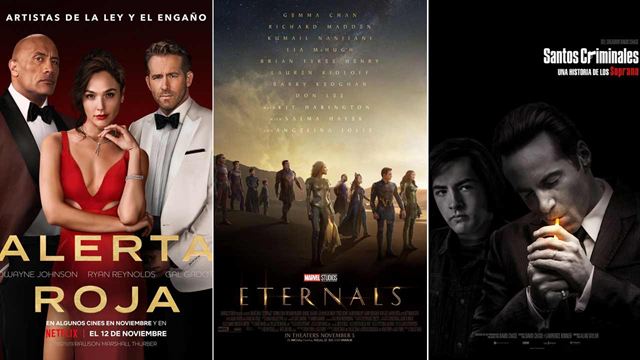 'Eternals', 'Santos criminales', 'Alerta roja' y La ruleta de la fortuna y la fantasía' destacan entre los estrenos de cine del fin de semana