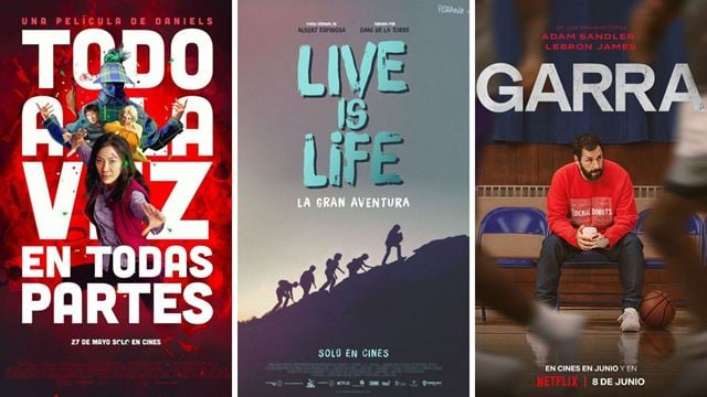 'Todo a la vez en todas partes', 'Live is Life: La gran aventura' y 'Garra' destacan entre los estrenos de cine del fin de semana