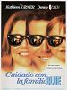 Cartel de Cuidado con la Familia Blue