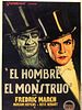 Cartel de El hombre y el monstruo
