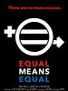 Cartel de Equal Means Equal