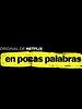 Cartel de En pocas palabras