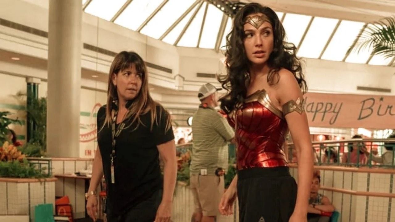 Patty Jenkins y Gal Gadot en el rodaje de 'Wonder Woman 1984'