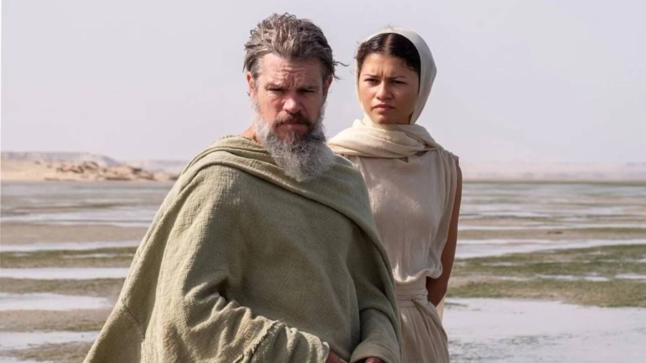 Matt Damon y Zendaya como Ulises y Atenea en 'La Odisea'