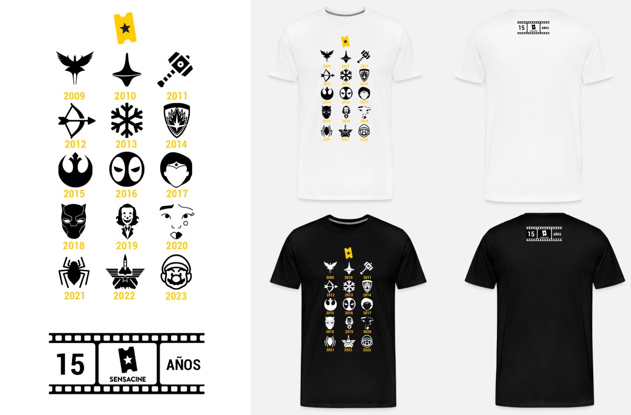 Camiseta por el 15 aniversario de SensaCine