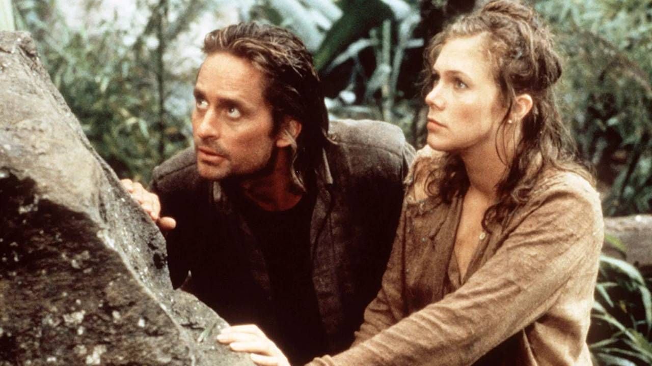 Michael Douglas y Kathleen Turner en 'Tras el corazón verde'
