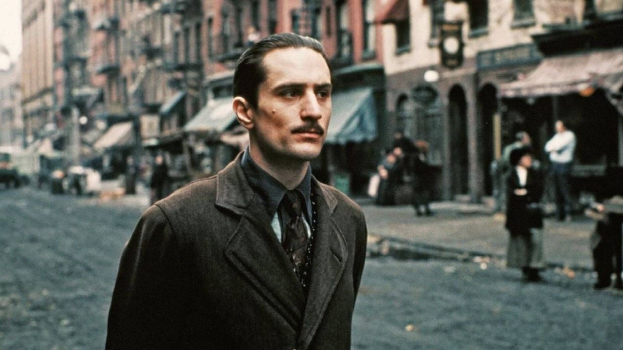 Robert De Niro como la versión joven de Vito Corleone en 'El Padrino'. parte II'