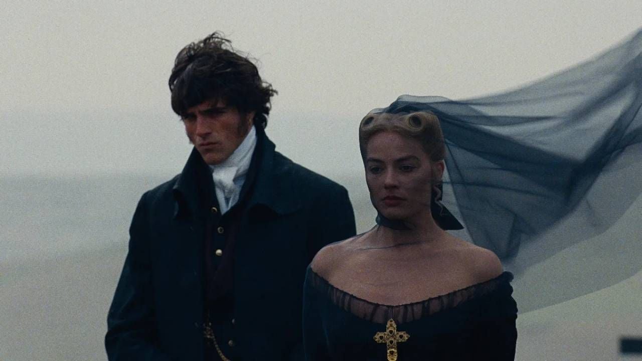 Jacob Elordi y Margot Robbie como Heathcliff y Catherine en 'Cumbres Borrascosas'