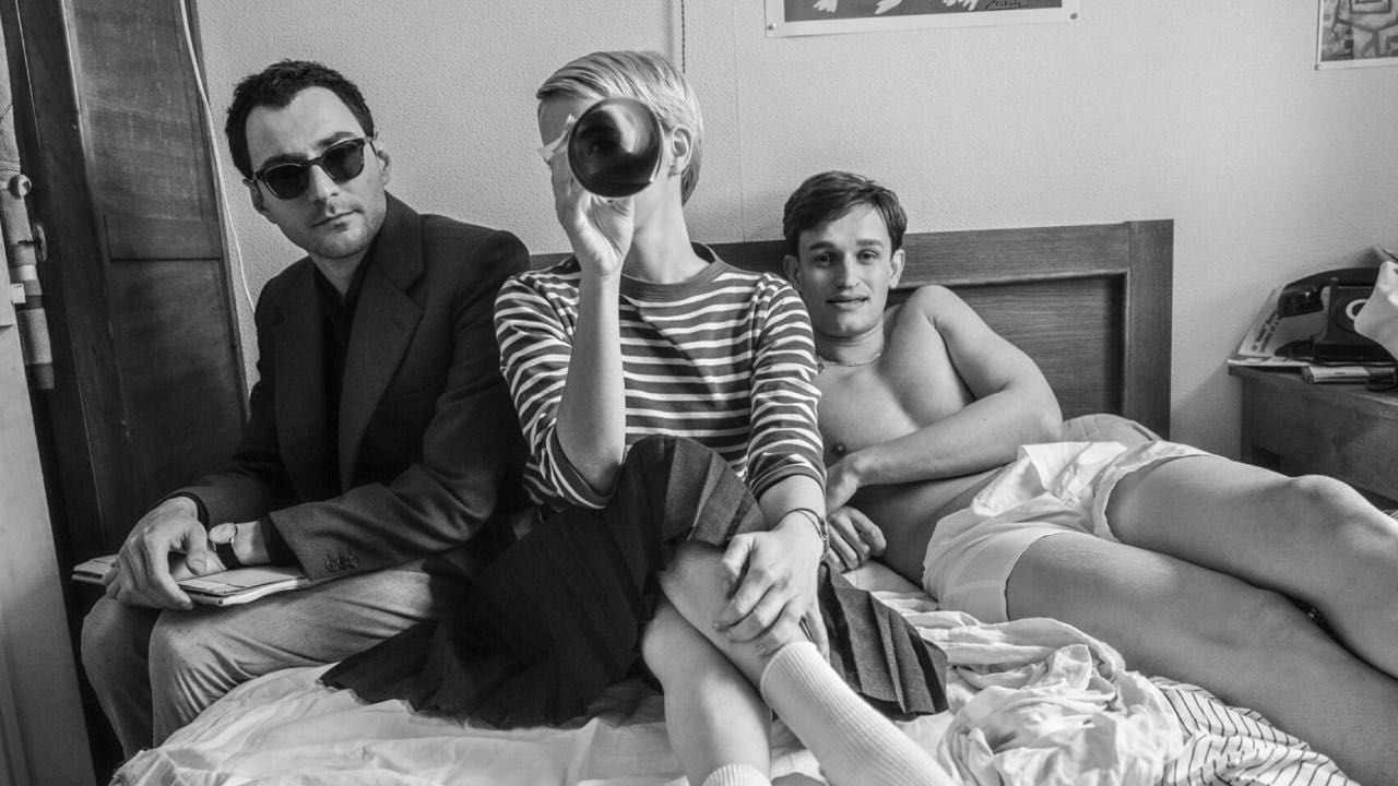 Guillaume Marbeck, Zoey Deutch y Aubry Dullin en 'Nouvelle Vague'
