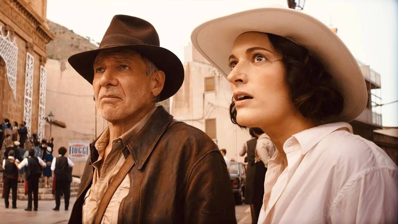 Harrison Ford y Phoebe Waller-Bridge en 'Indiana Jones y el Dial del Destino'