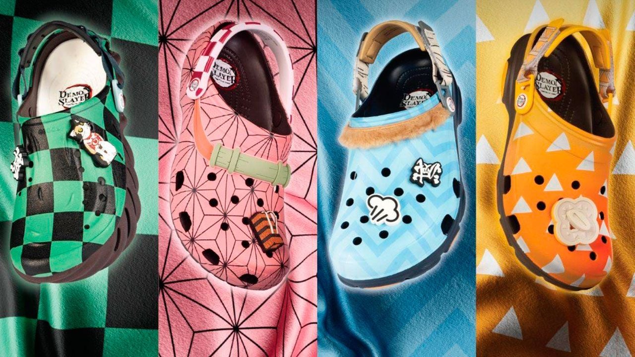 La línea de crocs de Kimetsu no Yaiba