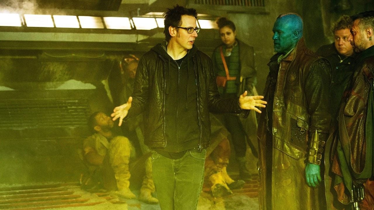 James Gunn en el rodaje de una de las entregas de la saga 'Guardianes de la Galaxia'