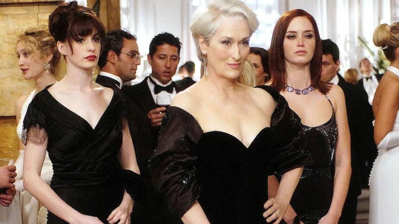 Anne Hathaway, Meryl Streep y Emily Blunt en 'El diablo viste de Prada'